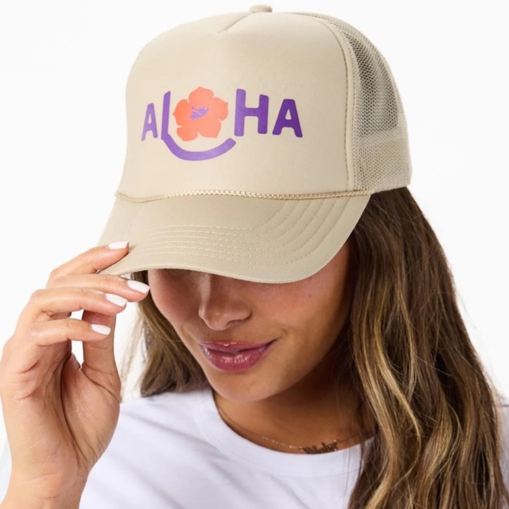 Aloha X Hawaiian Airlines Trucker Hat 🌺